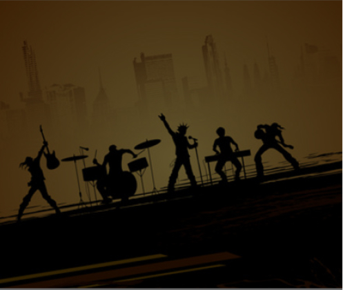 Illustration d'un groupe de musique
